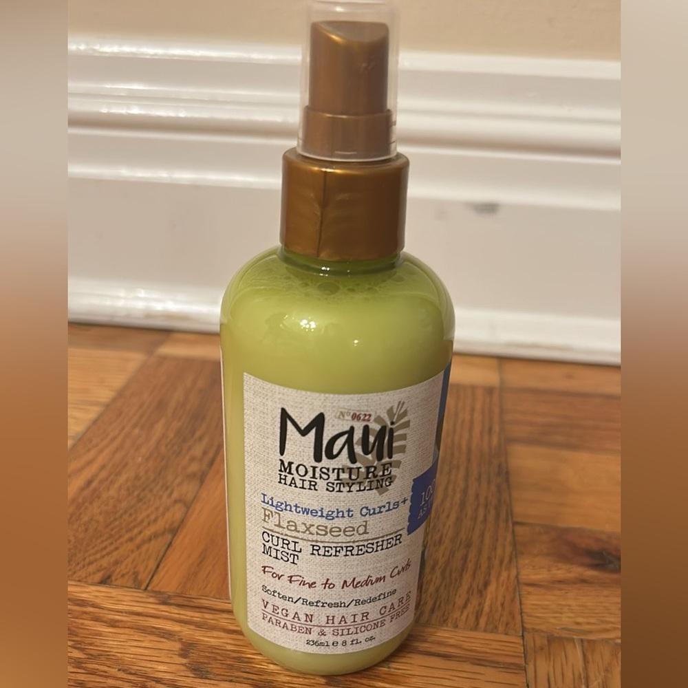 Maui Moisture Lightweight Curls + Flaxseed Curl Refresher Mist, Conditioning